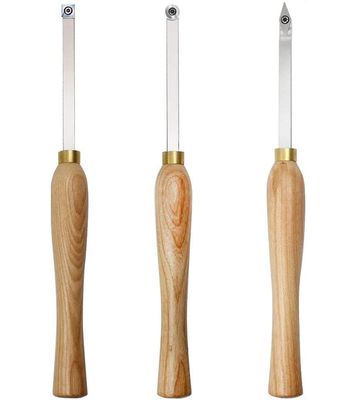 Мини древесина карбида обрабатывают поворачивая набор на токарном станке инструментов комбинированный с деревянной ручкой для поворачивая ручек или небольшие к проекту Средний-размера поворачивая